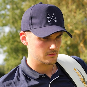 Personalised Golf Clubs Cap And Golf Ball Marker, Men&#39;s Golf Caps, Monogrammed Golf Cap, Golf Cap Ball Marker, Personalized Golf Cap