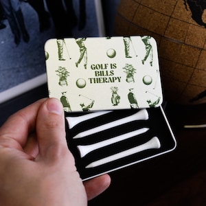 Gepersonaliseerde klassiek golfblik en T-shirts voor hem, 30e verjaardagscadeau voor haar, gepersonaliseerde golfbal, golfkaraccessoires,