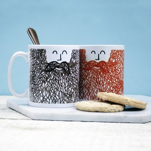 Taza de barba personalizada, taza personalizada, taza de esmalte personalizada, taza de café personalizada, regalo del día del padre, taza de papá personalizada, taza personalizada