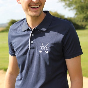 Personalised Mens Golf Club Polo Top Gift For Him, Personalised Polo Top, Polo Top T-Shirt, Custom Polo Shirt, Golf Polo Shirt, Gift For Him