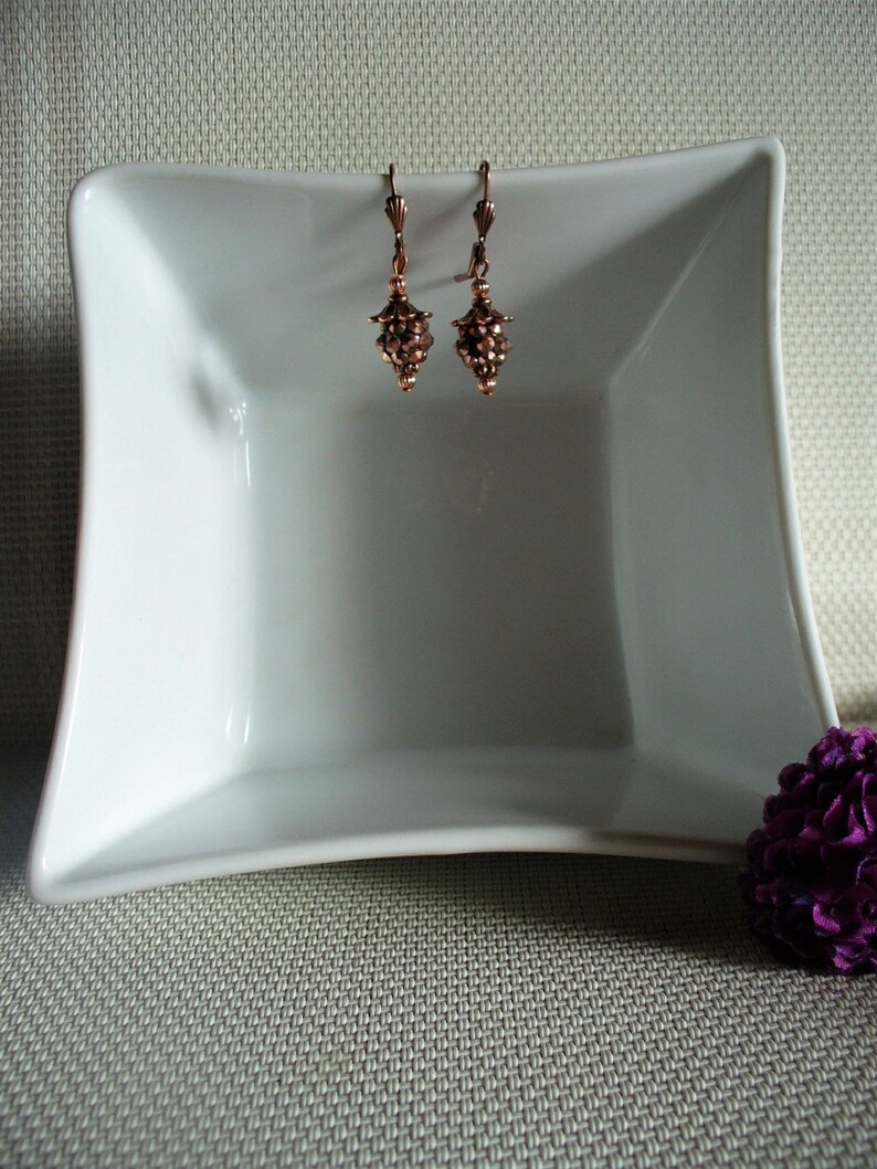 Mini earrings all coppery
