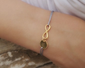 Infinity bracelet with engraving, friendship bracelet infinity, name bracelet personalized, 925 bracelet, engraved bracelet women,