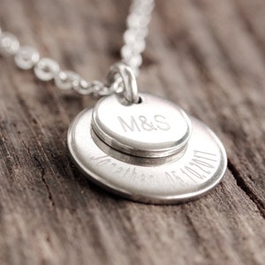 Name chain, necklace for mom, engraving necklace, family chain, gift for Mother's Day, necklace silver adjustable 45-50 cm, necklace with name image 3