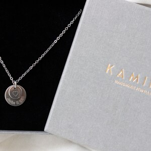 Name chain, necklace for mom, engraving necklace, family chain, gift for Mother's Day, necklace silver adjustable 45-50 cm, necklace with name image 8