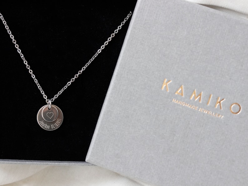 Name chain, necklace for mom, engraving necklace, family chain, gift for Mother's Day, necklace silver adjustable 45-50 cm, necklace with name image 8