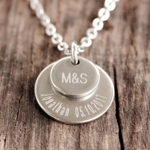 Name chain, necklace for mom, engraving necklace, family chain, gift for Mother's Day, necklace silver adjustable 45-50 cm, necklace with name image 4