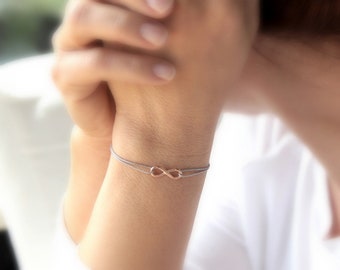 Infinity Bracelet Sterling Silver Friendship Bracelet Eternal Love Symbol Infinity Symbol Friendship Bracelet