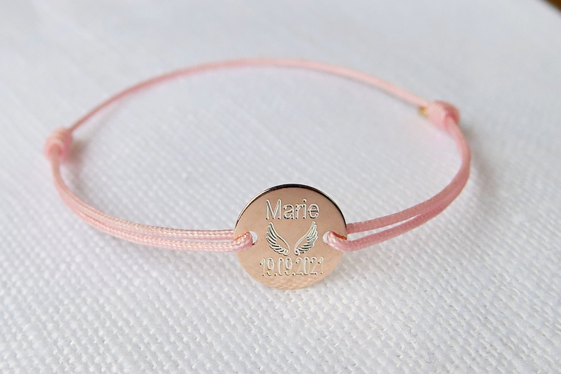 Baptism jewelry Baptism bracelet Baby bracelet Children's bracelet Name bracelet Engraving bracelet Children's names Personalized bracelet Symbol fish image 3