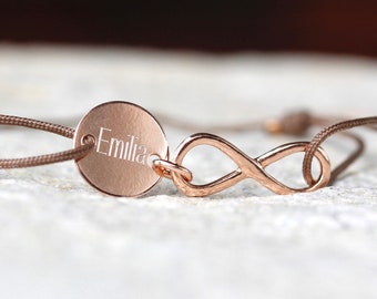 Infinity bracelet with engraving, friendship bracelet infinity, name bracelet personalized, 925 bracelet, engraving bracelet ladies, initials