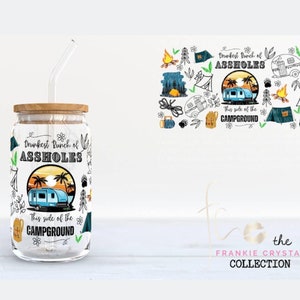 Drunkest Bunch Camping Can Glass, Libbey Can Cup, Camp Cup Gift For Her, Camp Cup Gift For Him, Glamping
