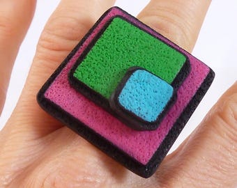 Polymer paste ring with intense colors