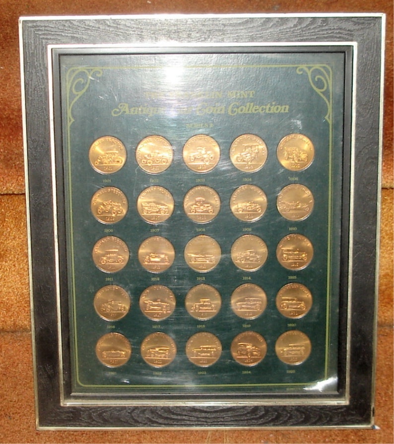 FRANKLIN MINT Antique Car Coin Collection Series 2 1969 Etsy