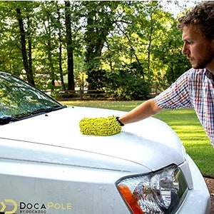 DocaPole - Car Wash Mitt - 2 Pack - Chennille Microfiber Car Wash Mitts NIP