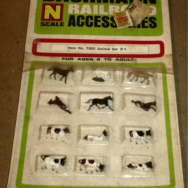 N Scale Animals Etsy
