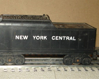Marx - Vintage NY CENTRAL Coal Tender - O Train - Needs TLC