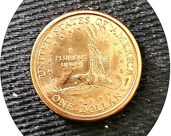 No Edge Writing 2000 P - SACAGAWEA One Dollar US Liberty Gold Coin