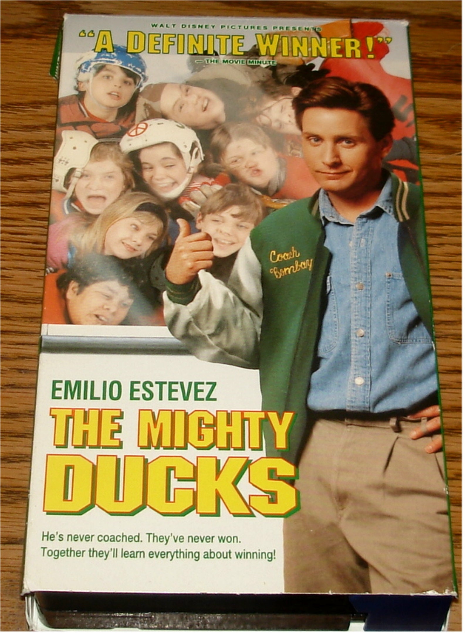 Signed Emilio Estevez Autographed Mighty Ducks Coach Bombay Jacket Beckett  COA