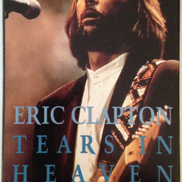 ERIC CLAPTON - Tears In Heaven / Tracks & Lines - 1992 Soft Rock Pop Single CASSETTE Tape
