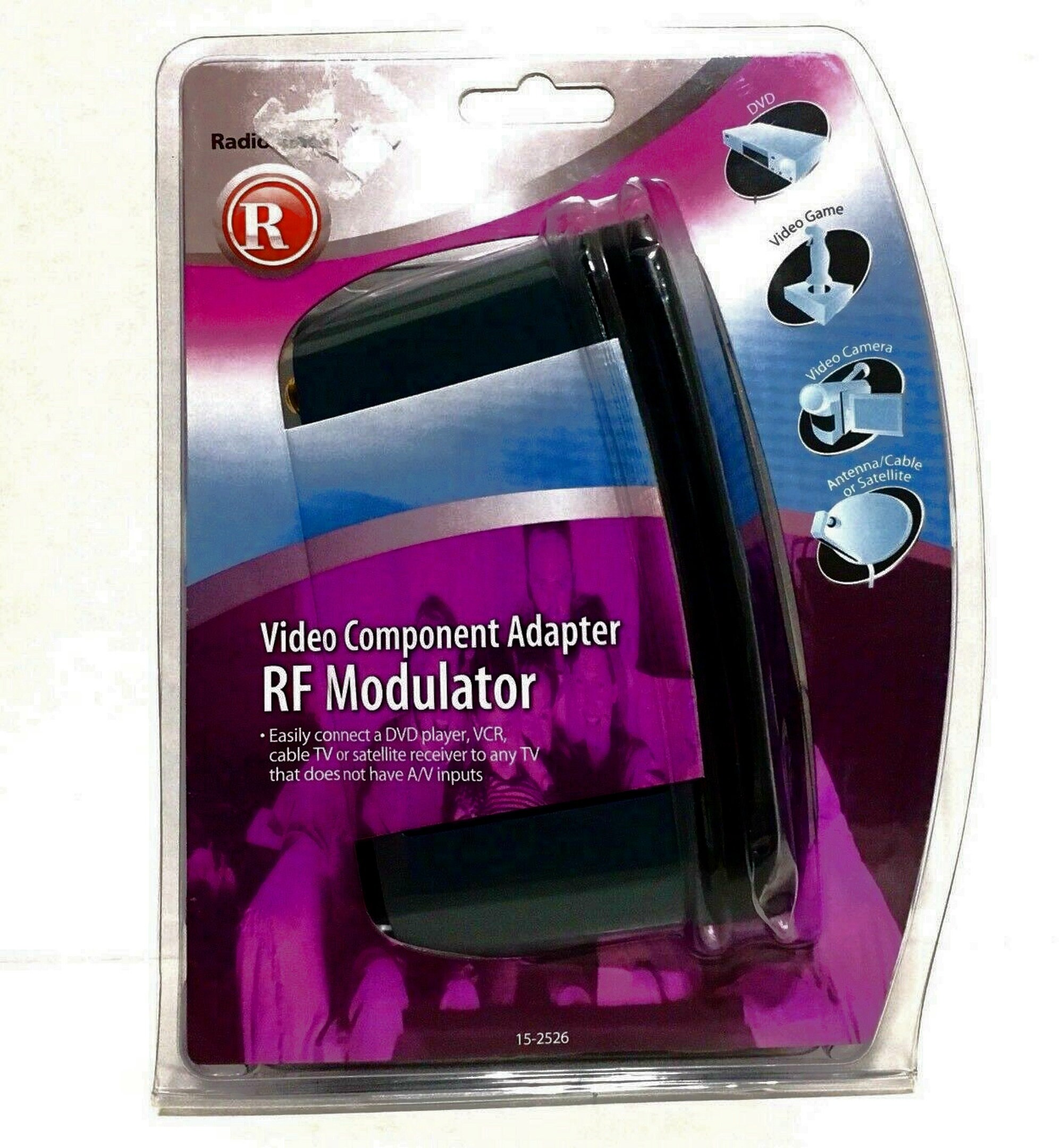 Radio Shack RF MODULATOR 152526 TV Converter A/V Into Coaxial Cable Etsy
