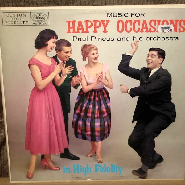 Music For Happy Occasions - Paul Pincus & His Orchestra - RARE! 1957 Folk Pop LP