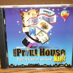 Corel Print House Magic 1997/1998 - 4 CDs PC Windows 95, NT 4.0