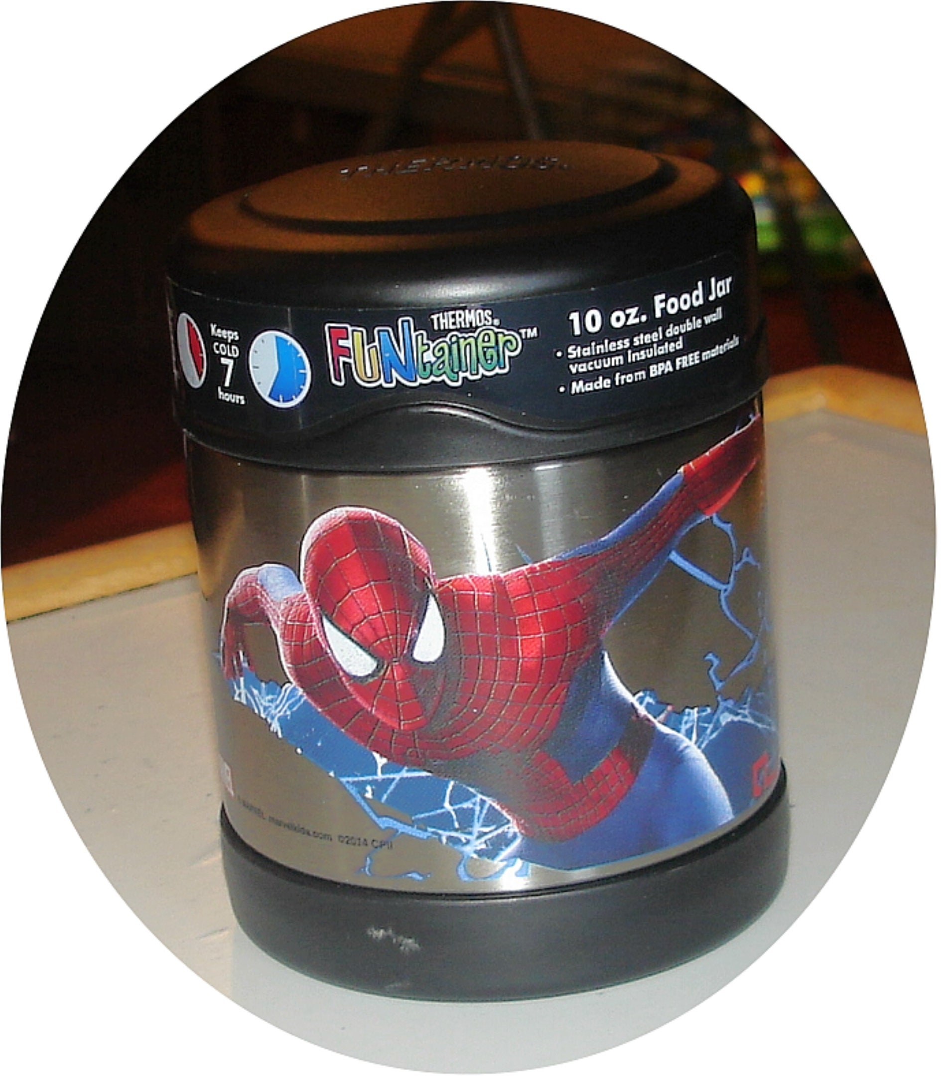 Marvel The Amazing Spider-Man Thermos - Soup & Beverage Bundle Silver  Preowned
