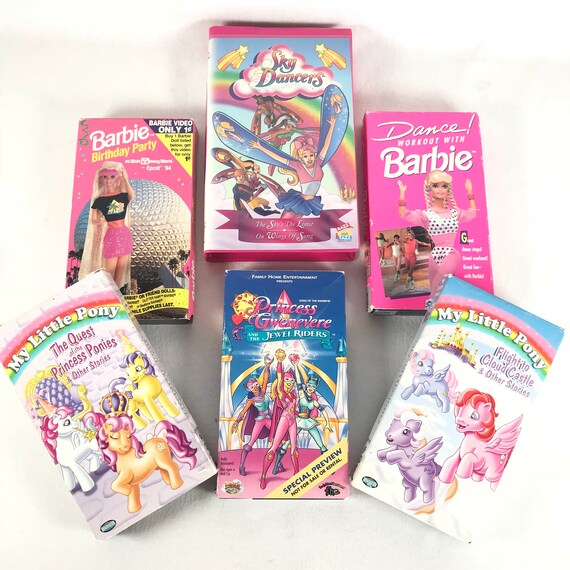 Vintage Girly Vhs Tapes You Choose 90s 80s Barbie My Little Pony Sky Dancers Princess Gwenevere Vintage Girly Vhs Tapes You Choose 90s 80s Barbie My Little Pony Sky Dancers Princess Gwenevere