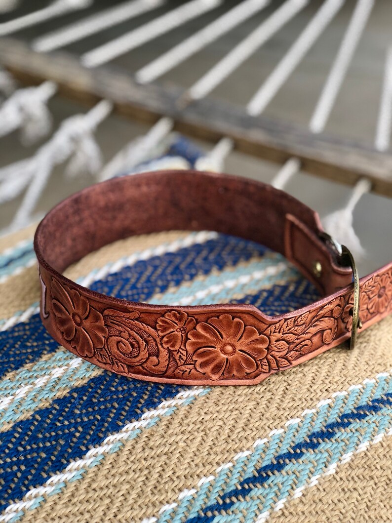 Leather dog collar Etsy