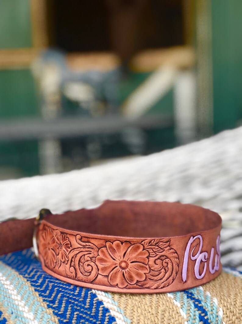 Leather dog collar Etsy