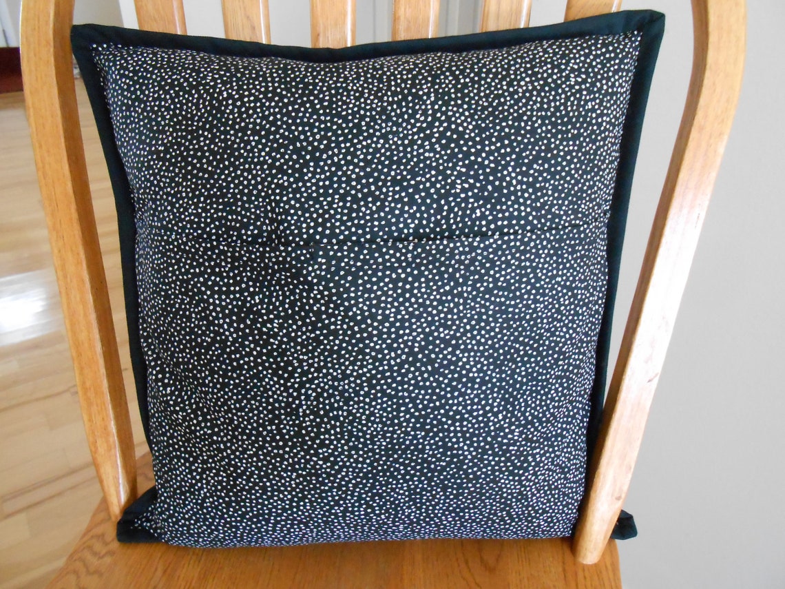 Cubierta de almohada Decorador Gris Negro Blanco con una | Etsy