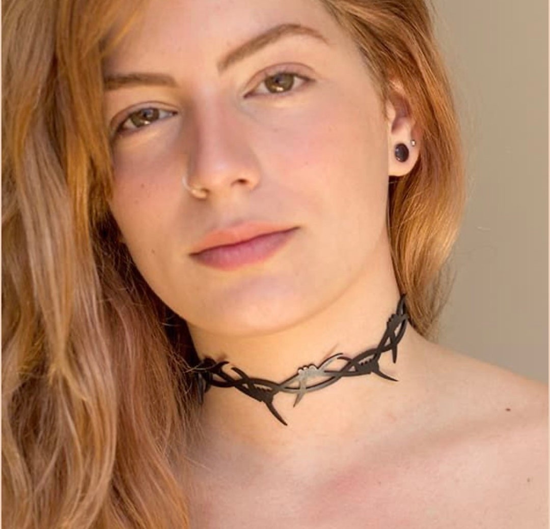 Rubber Choker Recycled Jewellery Contemporary Jewelry Gift for Her