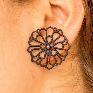 Rubber Earrings | Recycled Jewellery | Contemporary Jewelry | Gift for her | Stud earrings | Lightweight earrings | Statement | Unique