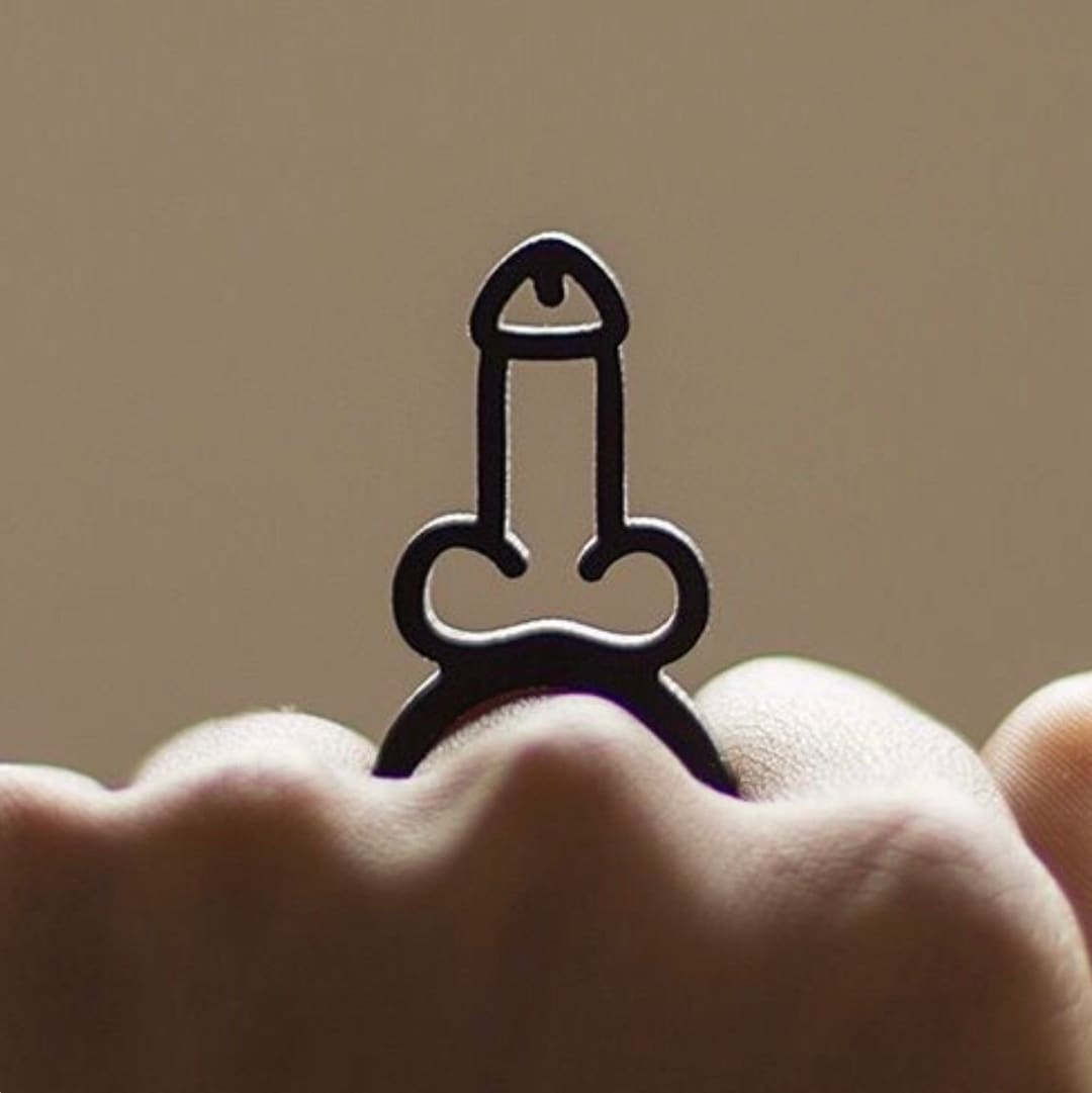 Anillo ligero para pene de caucho reciclado de Design Tun Etsy