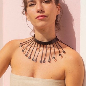 Lightweight Recycled Rubber Fetish Choker - by Design Tun