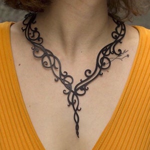 Lightweight Recycled Rubber Shopie Necklace - by Design Tun