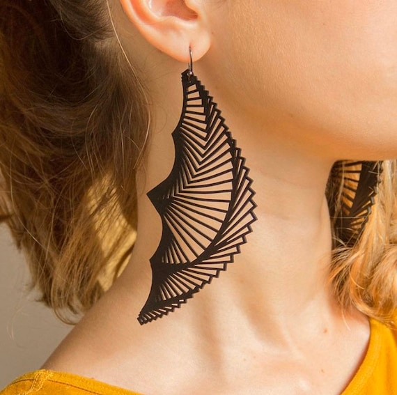 Rubber Earrings | Recycled Jewellery | Contempora… - image 2