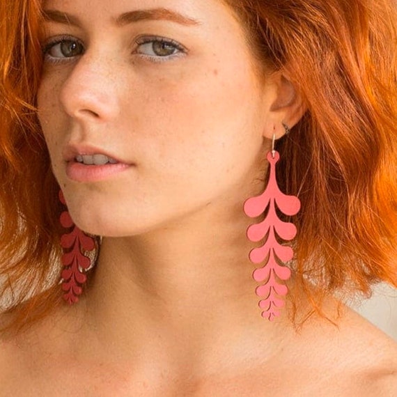 Lightweight Recycled Rubber Earrings- by Design T… - image 3