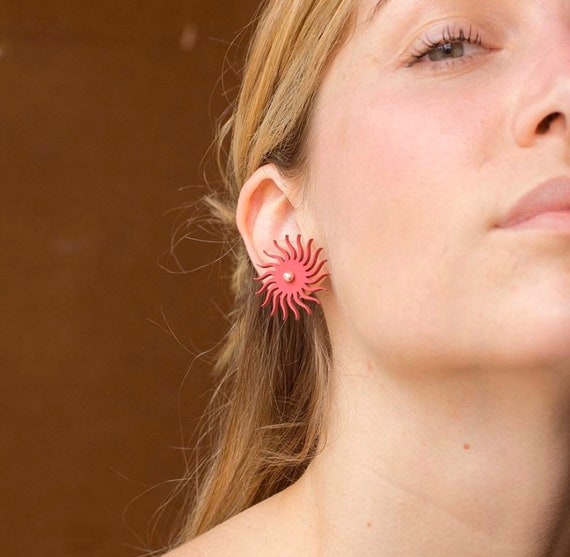 Rubber Earrings | Recycled Jewellery | Contempora… - image 4