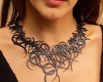 Lightweight Recycled Rubber Necklace - by Design Tun