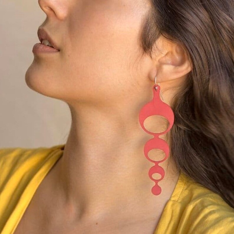Lightweight Recycled Rubber Earrings by Design Tun Etsy
