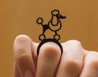 Lightweight Recycled Rubber Poodle Ring - by Design Tun
