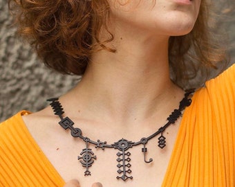 Lightweight Recycled Rubber Necklace - by Design Tun