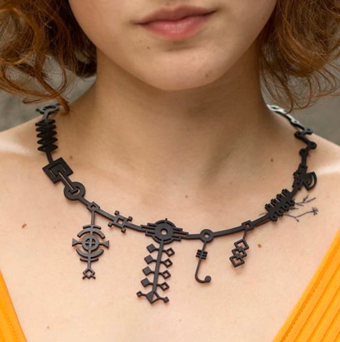 Lightweight Recycled Rubber Necklace by Design Tun Etsy