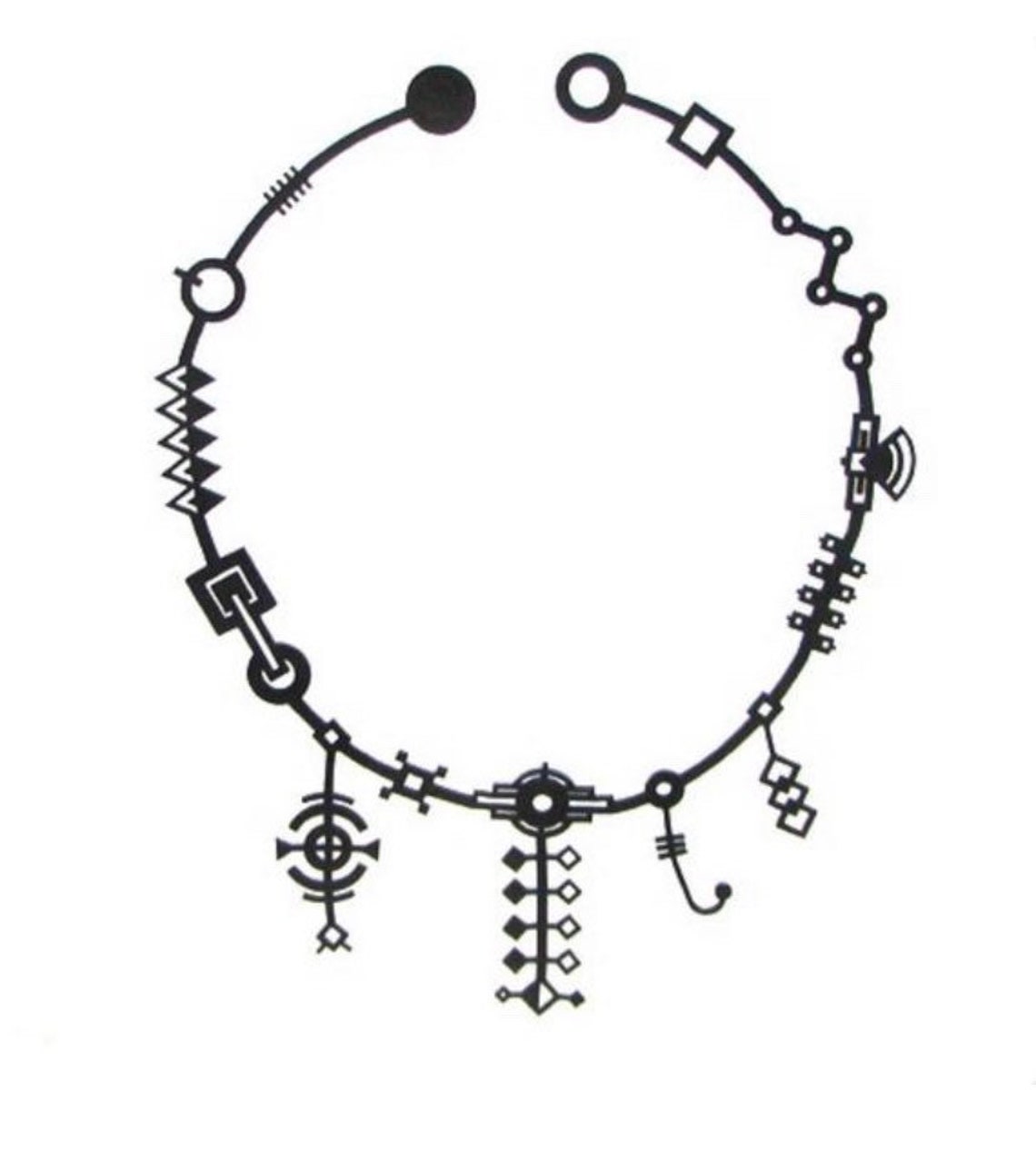 Jasmine Recycled Rubber Necklace main image 0
