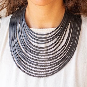 Lightweight Recycled Rubber Necklace - by Design Tun