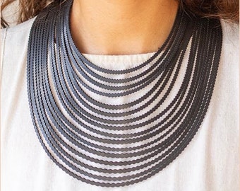 Lightweight Recycled Rubber Necklace - by Design Tun
