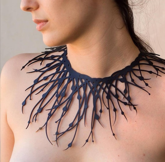 Lightweight Recycled Rubber Necklace by Design Tun Etsy