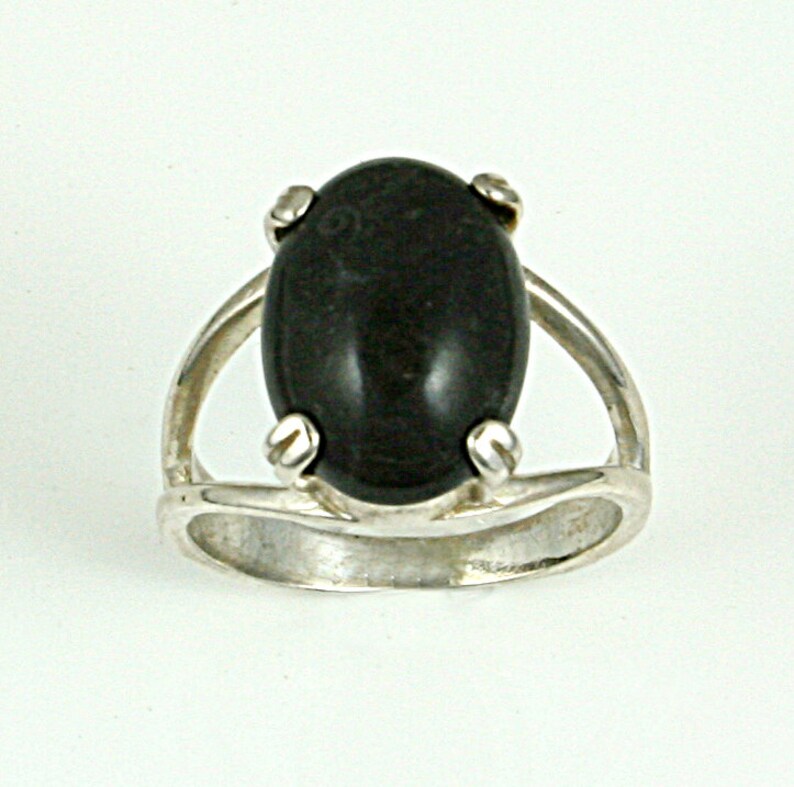 Museum Quality Oval Shaped Cabochon Choose Size! With Certificate of Authenticity Master Shamanite Ring 14mm x 10mm 925 Sterling Silver