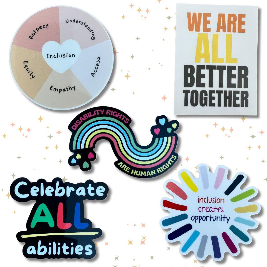 Disability Rights Sticker Pack - Etsy