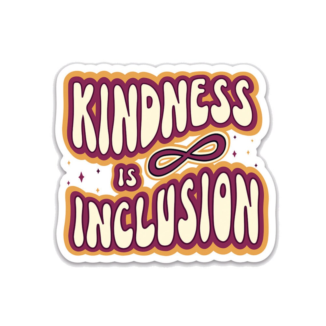 Gift Inclusion Sign Kindness is Inclusion Sticker - Etsy